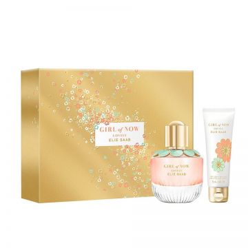 Set cadou Elie Saab Girl of Now Lovely, Apa de Parfum, Femei, 50 ml + Lotiune de corp, 75 ml de firma original