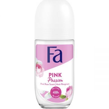 Deodorant Roll-on Antiperspirant Pink Passion Pink Rose 48h Fa, 50 ml