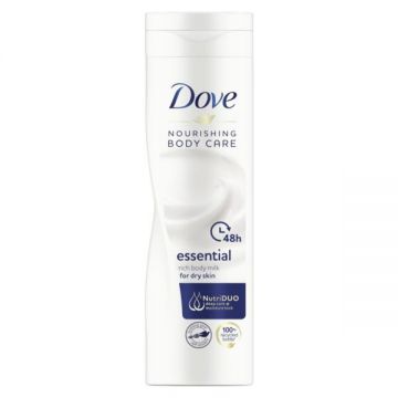 Lapte de Corp pentru Pielea Uscata - Dove Nourshing Body Care Essential Rich Body Milk for Dry Skin, 250 ml