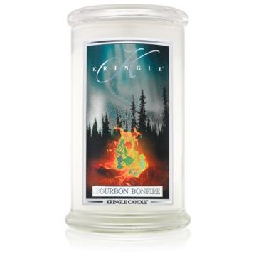 Kringle Candle Bourbon Bonfire lumânare parfumată