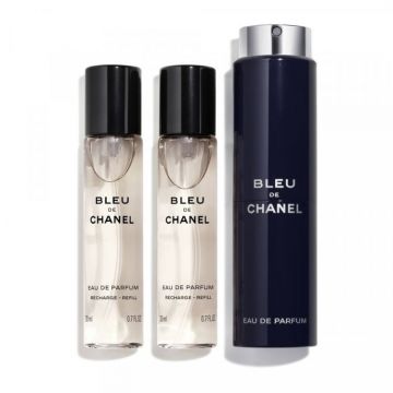 Bleu de Chanel, Barbati, Apa de Parfum (Concentratie: Apa de Parfum, Gramaj: 3 x 20 ml) de firma original