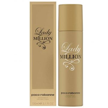 Deo Spray Paco Rabanne Lady Million, 150 ml (Concentratie: Deo Spray, Gramaj: 150 ml) de firma original