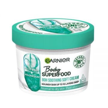 Crema de corp cu efect calmant si absorbtie rapida Body Superfood, Garnier, 380 ml ieftina