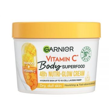 Crema de corp hidratanta Body Superfood Mango + Vitamina C, Garnier, 380 ml de firma originala