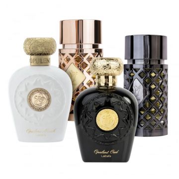 Pachet 4 parfumuri Best Seller, Opulent Musk 100 ml si Opulent Oud 100 ml si Jazzab Gold 100 ml si Jazzab Silver 100 ml