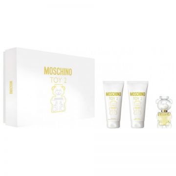 Set Cadou Moschino Toy 2, Apa de Parfum, 5 ml + Lotiune de Corp, 25 ml + Gel de Dus, 25 ml