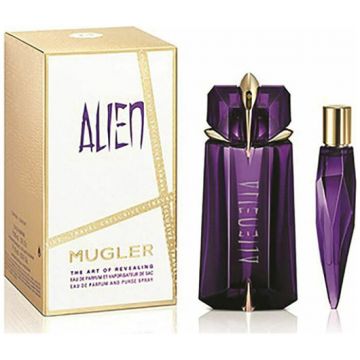 Set Cadou Thierry Mugler Alien, Apa de Parfum, Femei (Continut set: 90 ml Apa de Parfum + 10 ml Apa de Parfum) de firma original