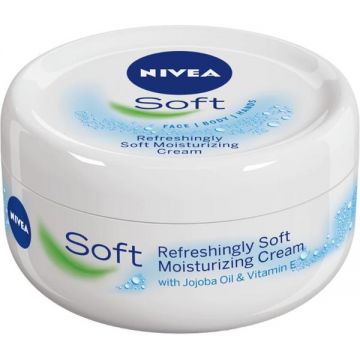 Crema cu Ulei de Jojoba si Vitamina E - Nivea Soft, 300 ml de firma originala