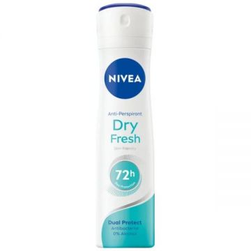 Deodorant Antiperspirant Spray Dry Fresh, Nivea, 150 ml de firma original