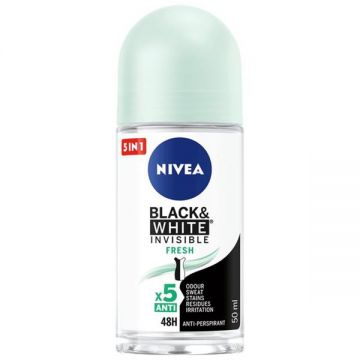 Deodorant Roll-On - Nivea Black&White Invisible Fresh, 50 ml de firma original