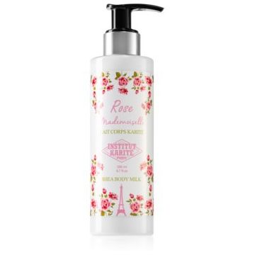 Institut Karité Paris Rose Mademoiselle Shea Body Milk loțiune de corp hidratantă unt de shea