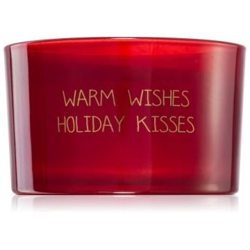 My Flame Winter Wood Warm Wishes Holiday Kisses lumânare parfumată de firma original