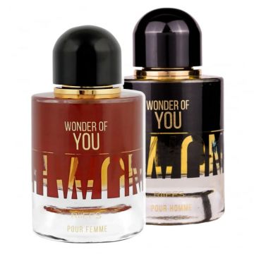 Pachet 2 parfumuri, Wonder Of You Pour Femme 100 ml si Wonder Of You Pour Homme 100 ml