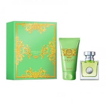 Set Cadou Versace Versense, Apa de Toaleta, Femei (Continut set: 30 ml Apa de Toaleta + 50 ml Lotiune de corp)