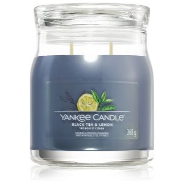 Yankee Candle Black Tea & Lemon lumânare parfumată