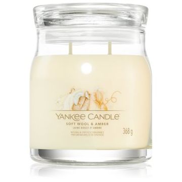 Yankee Candle Soft Wool & Amber lumânare parfumată ieftin