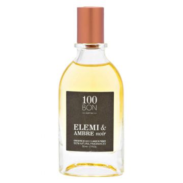 100 Bon Elemi Et Ambre Noir Apa de parfum, Unisex (Gramaj: 50 ml Tester) de firma original