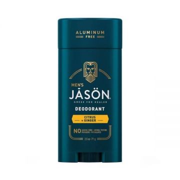 Deodorant Solid cu Citrice si Ghimbir - Jason Men's Deodorant Citrus & Ginger, 71 g de firma original