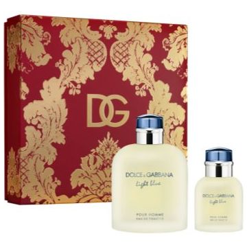 Dolce&Gabbana Light Blue Pour Homme EDT set cadou pentru bărbați de firma original