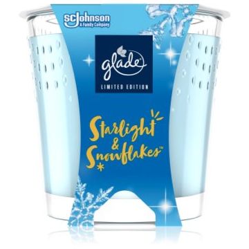 GLADE Starlight & Snowflakes lumânare parfumată cu parfum Snow, Frosty Air, Ecalyptus de firma original