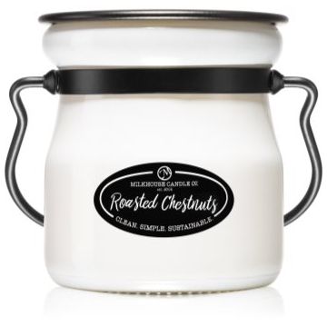 Milkhouse Candle Co. Creamery Roasted Chestnuts lumânare parfumată Cream Jar