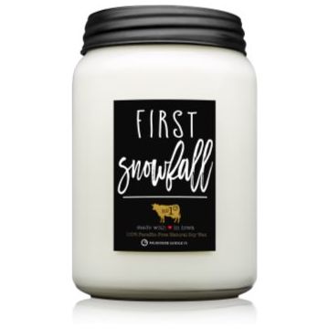 Milkhouse Candle Co. Farmhouse First Snowfall lumânare parfumată Farmhouse Jar