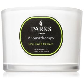 Parks London Aromatherapy Lime, Basil & Mandarin lumânare parfumată