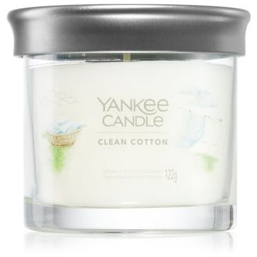 Yankee Candle Clean Cotton lumânare parfumată Signature de firma original