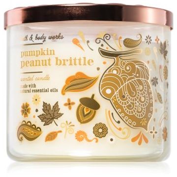 Bath & Body Works Pumpkin Peanut Brittle lumânare parfumată de firma original