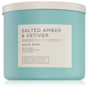 Bath & Body Works Salted Amber & Vetiver lumânare parfumată