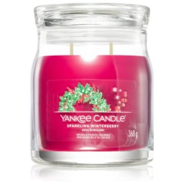 Yankee Candle Sparkling Winterberry lumânare parfumată Signature ieftin