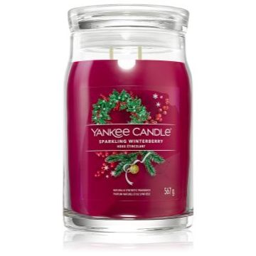 Yankee Candle Sparkling Winterberry lumânare parfumată Signature