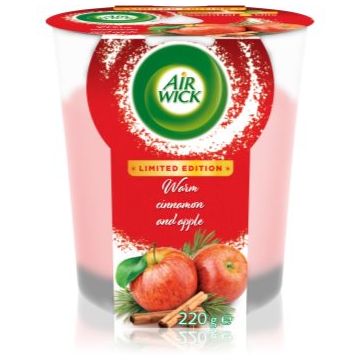 Air Wick Essential Oils Warm Cinnamon and Apple XXL lumânare parfumată