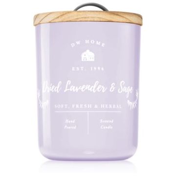 DW Home Farmhouse Dried Lavender & Sage lumânare parfumată