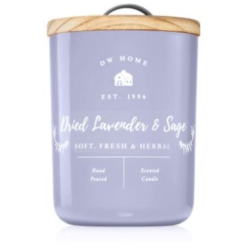 DW Home Farmhouse Dried Lavender & Sage lumânare parfumată