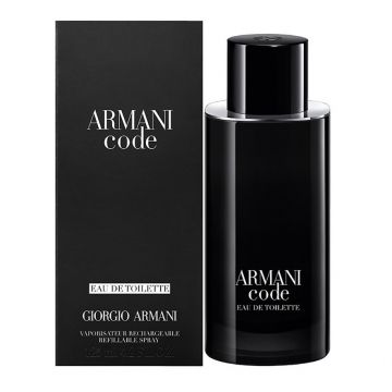 Giorgio Armani Code, Barbati, Apa de Toaleta, Refillable (Gramaj: 125 ml)