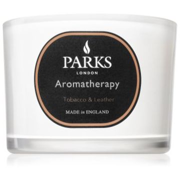 Parks London Aromatherapy Tobacco & Leather lumânare parfumată