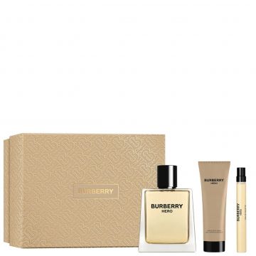 Set cadou Burberry Hero, Barbati, Apa de toaleta, 100 ml + Gel de dus, 75 ml + Mini Apa de Toaleta, 10 ml