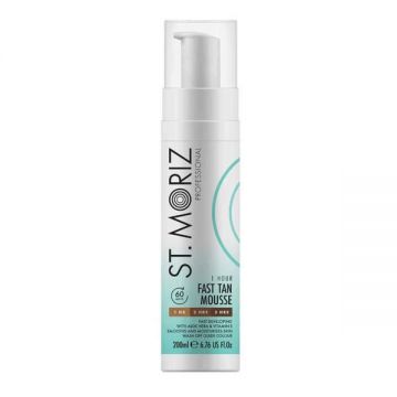 Spuma Autobronzanta Rapida - St.Moriz Professional Fast Tan Mousse 1 Hour, 200 ml de firma originala