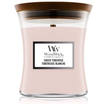 Woodwick Sheer Tuberose lumânare parfumată ieftin