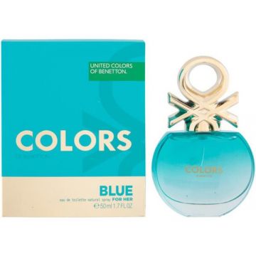 Apa de Toaleta Colors de Benetton Blue for Her United Colors of Benetton, Femei, 50 ml la reducere