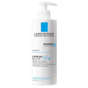 Balsam reparator cu tripla actiune La Roche Posay Lipikar Baume AP+M pentru piele cu tendinta atopica, 400 ml