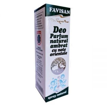 Deo Parfum Natural Ambrat cu Note Orientale Favisan, 50ml la reducere