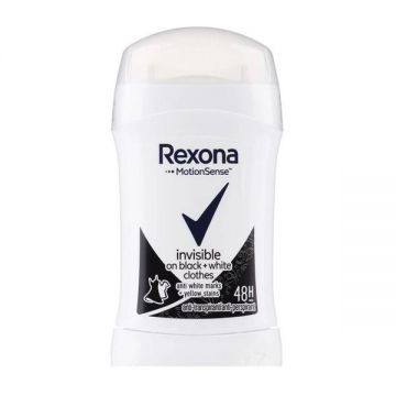 Deodorant Antiperspirant Stick pentru Barbati - Rexona Men MotionSense Invisble Black&White 48h, 40ml ieftin