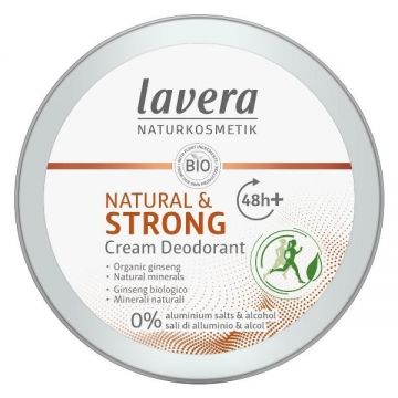 Deodorant Crema Bio Natural & Strong 48h Lavera, 50 ml ieftin