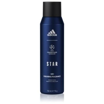 Adidas UEFA Champions League Star deodorant spray cu o eficienta de 48 h de firma original