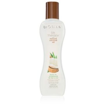 Biosilk Silk Therapy Natural Coconut Oil tratament de hidratare fara clatire de par si de corp