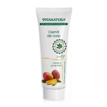 Crema de Corp cu Mango si Unt de Shea - Vivanatura, 250 ml ieftina