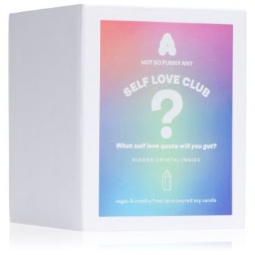 Not So Funny Any Crystal Candle Self Love Club lumânare cu cristale de firma original