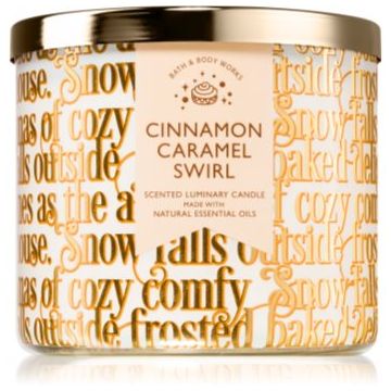 Bath & Body Works Cinnamon Caramel Swirl lumânare parfumată